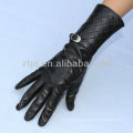 Black Color Sheepskin Fashion Ladies Leather Glove